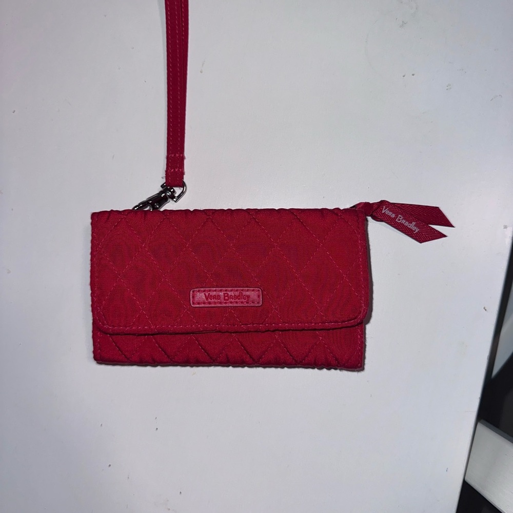Vera Bradley Red Quilted Wristlet